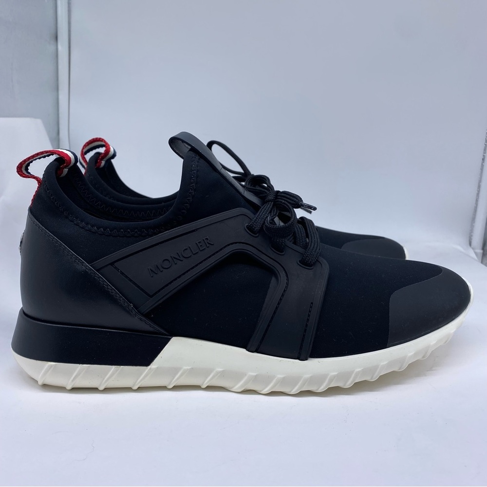 Moncler Men's "EMILIEN" Black Leather Extra Light Athletic Sneakers Shoes 42